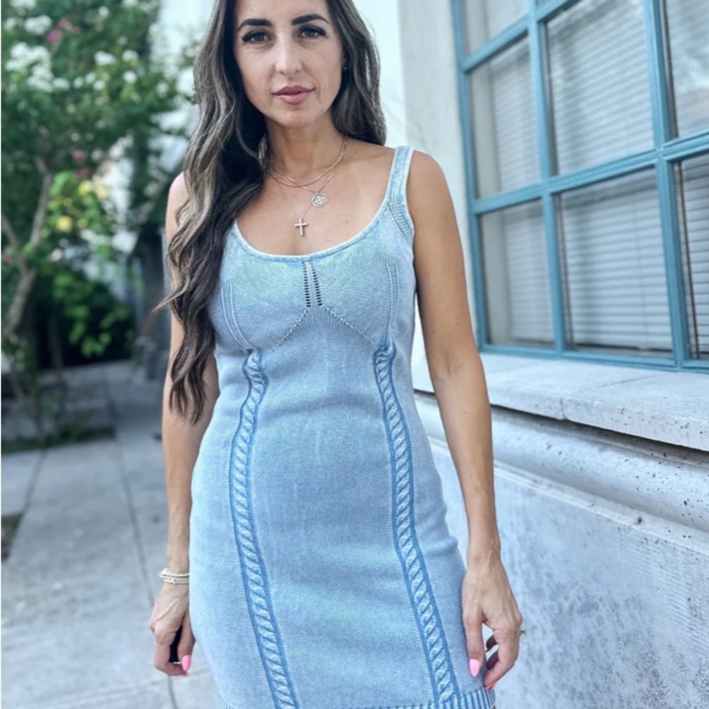 Blue mini Dress